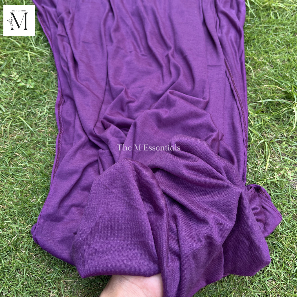 Plain Jersey Hijab - Purple by The M Essentials