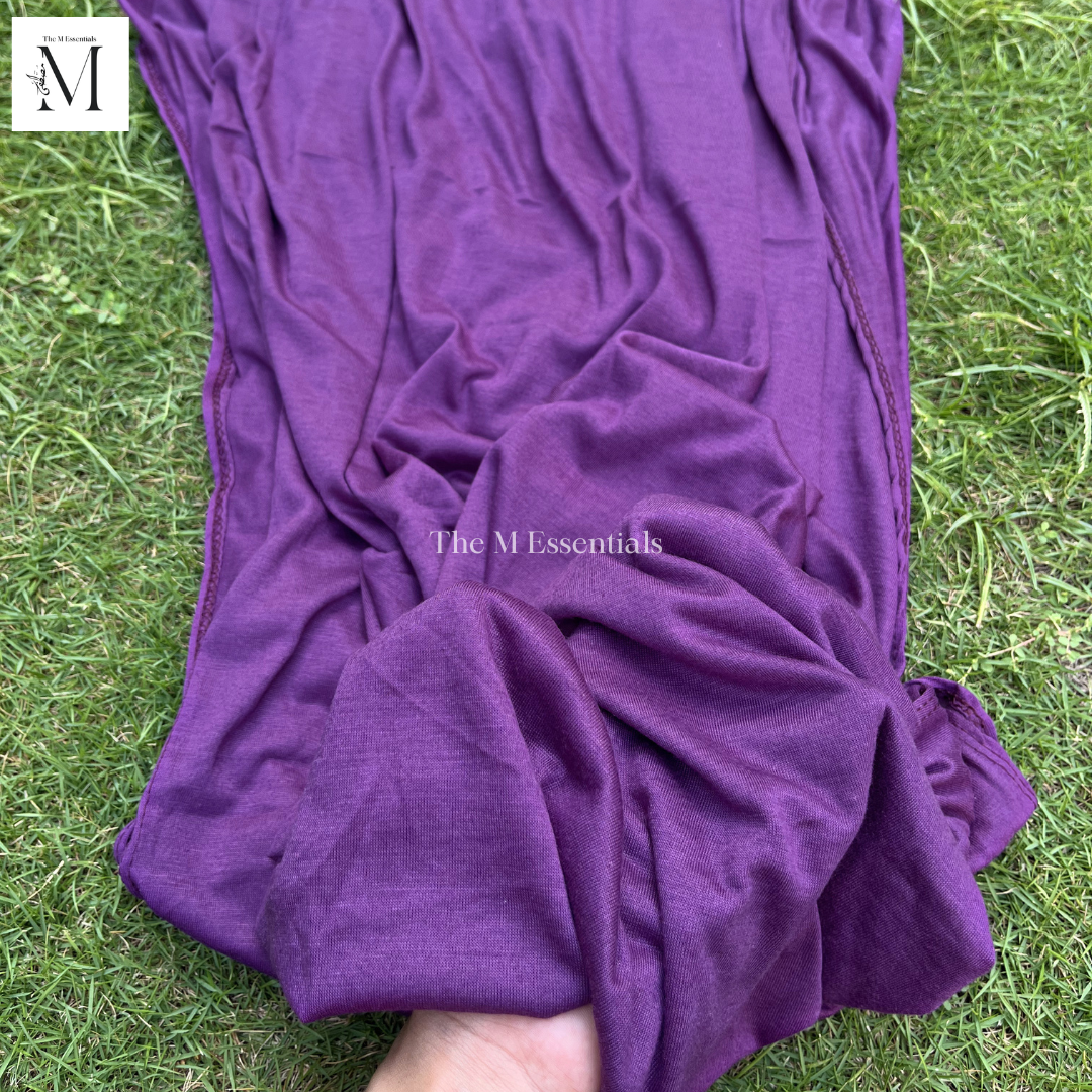 Plain Jersey Hijab - Purple by The M Essentials