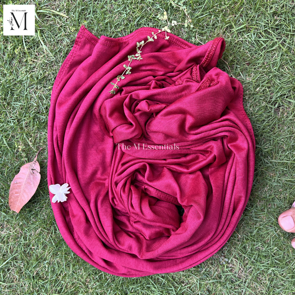 Plain Jersey Hijab - Shocking Pink by The M Essentials