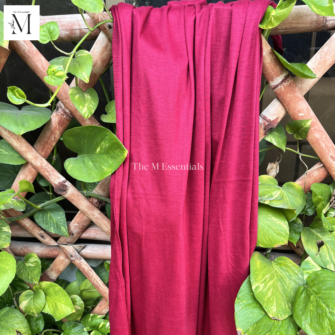 Plain Jersey Hijab - Shocking Pink by The M Essentials
