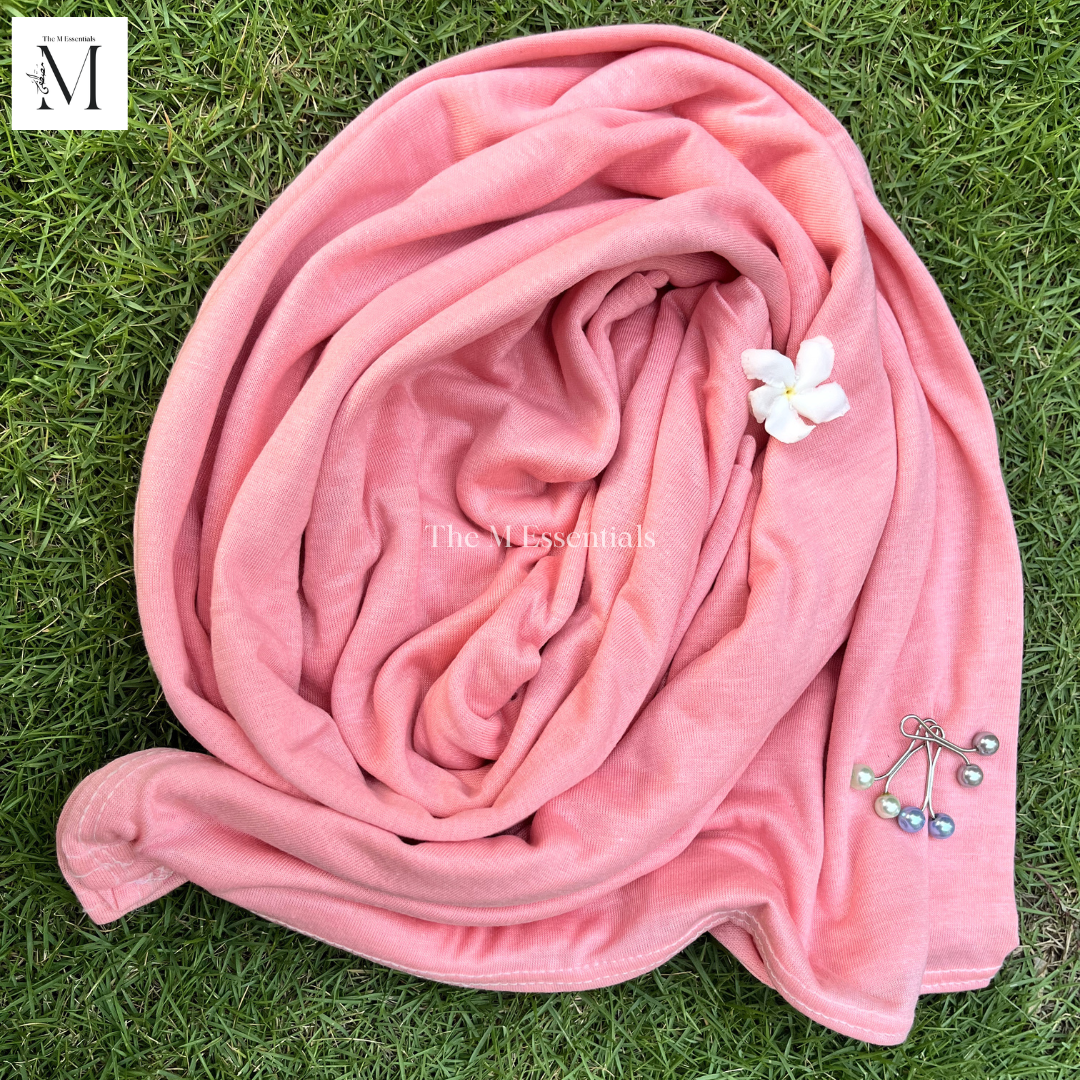 Plain Jersey Hijab - Light Pink by The M Essentials