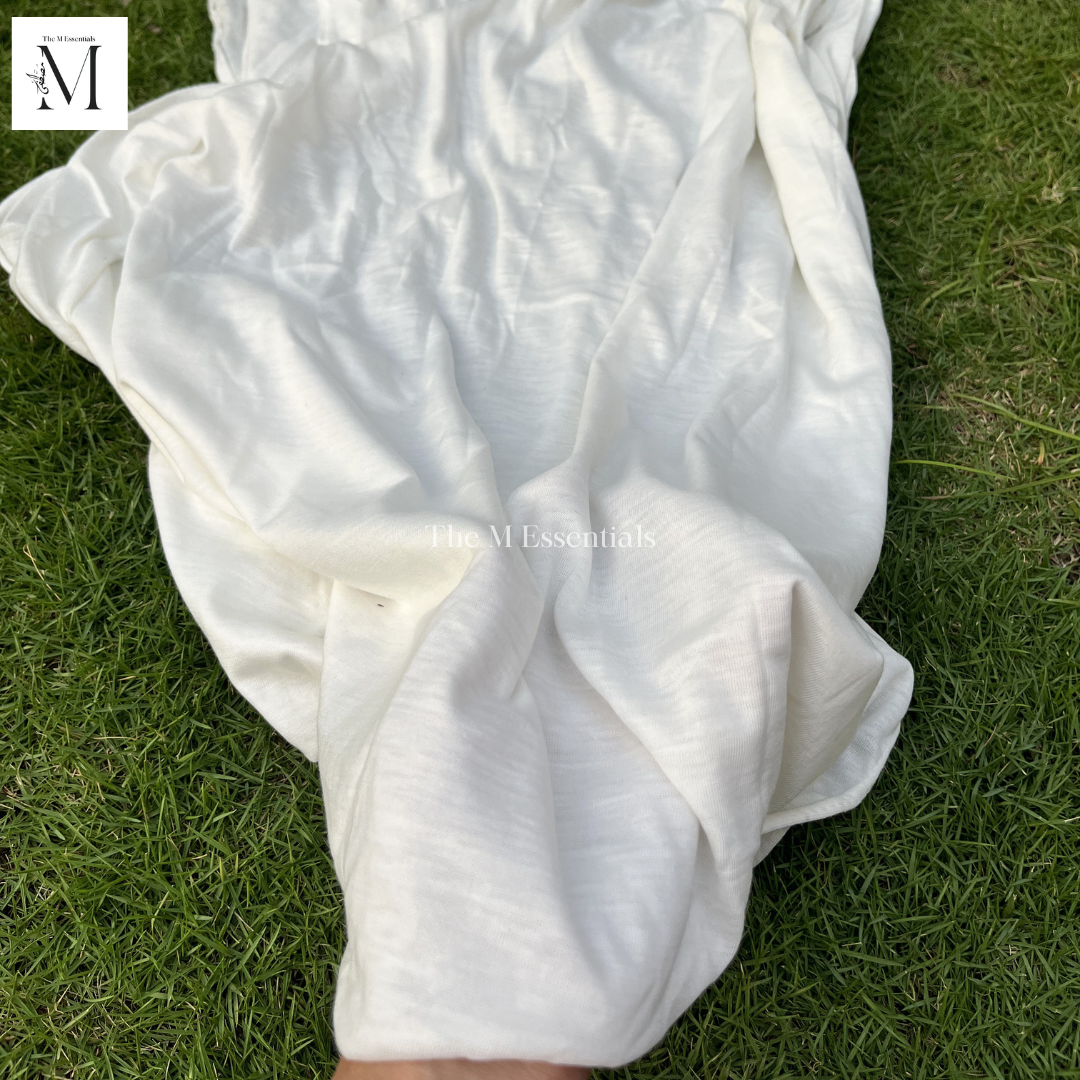 Plain Jersey Hijab - White by The M Essentials