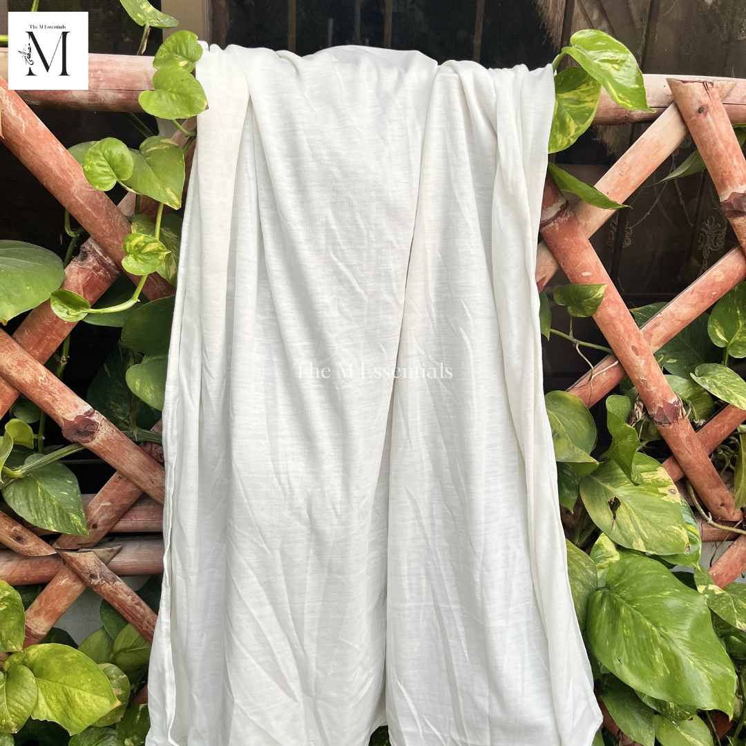 Plain Jersey Hijab - White by The M Essentials