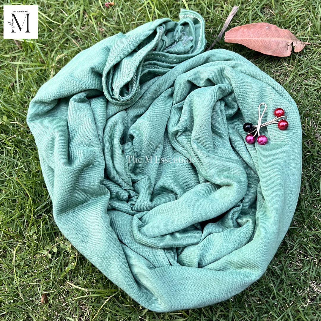 Plain Jersey Hijab - Mint Green by The M Essentials