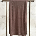 Light Brown Jersey Chaddar with stones - Large Hijab by The M Essentials