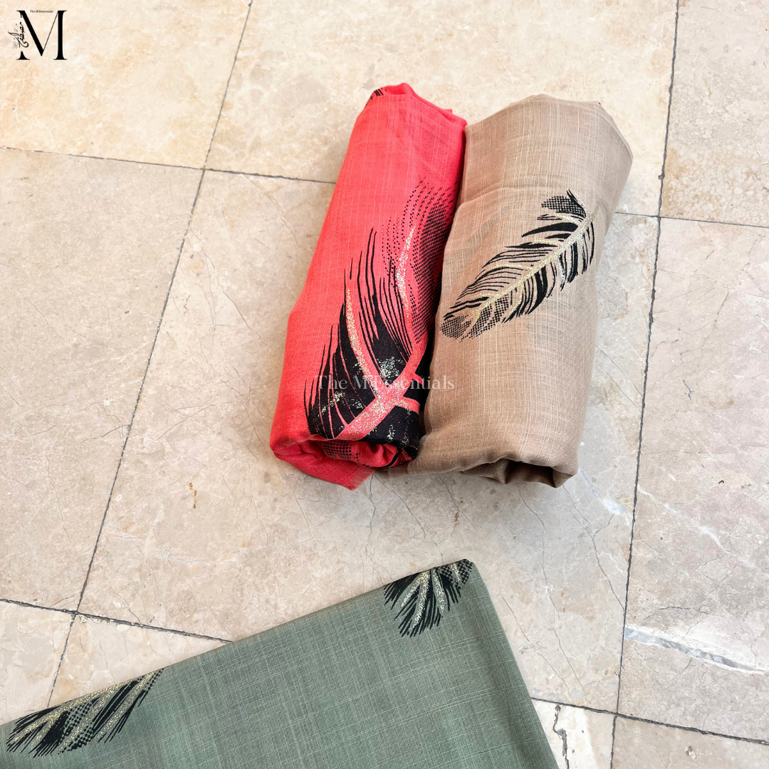 midnight leaf lawn hijabs - The M Essentials