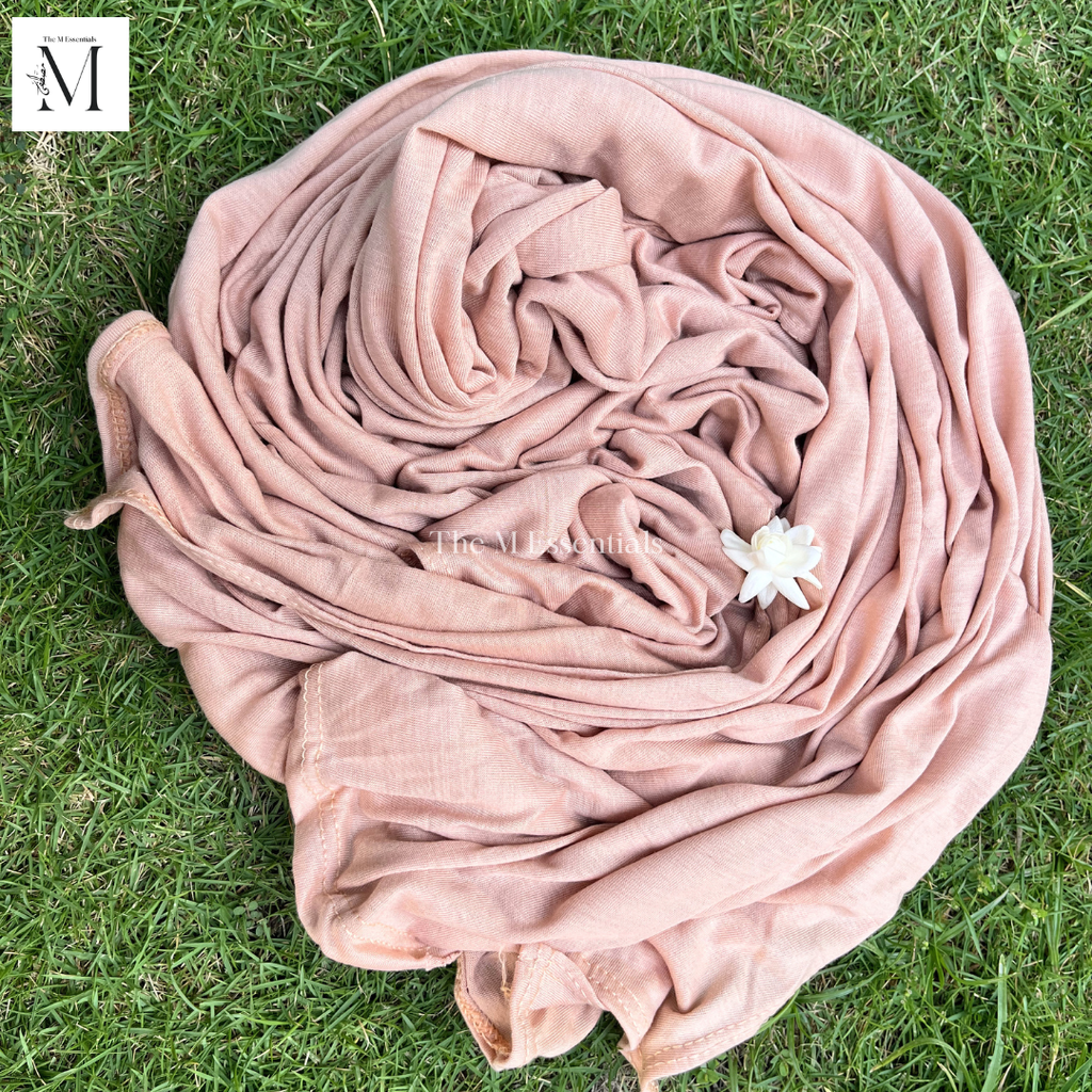 Plain Jersey Hijab - Peach Pink by The M Essentials