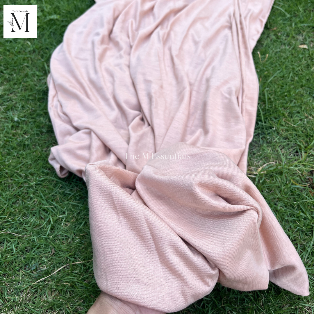 Plain Jersey Hijab - Peach Pink by The M Essentials