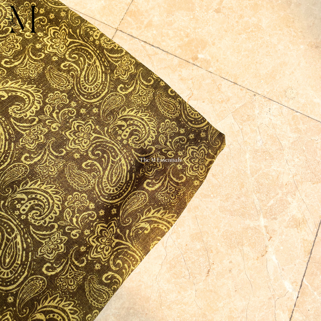 Bronze Digital Print Lawn Hijabs - The M Essentials