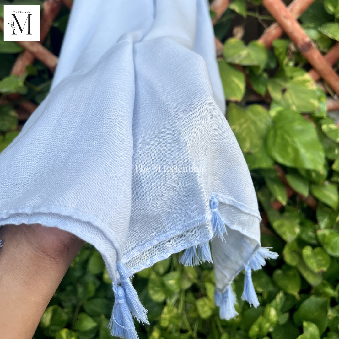 Plain Lawn Viscose Hijab - Light Blue by The M Essentials