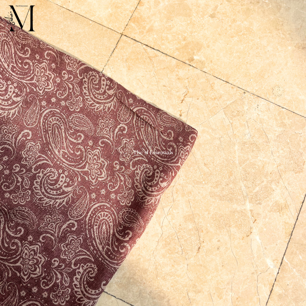 Pink Digital Print Lawn Hijabs - The M Essentials