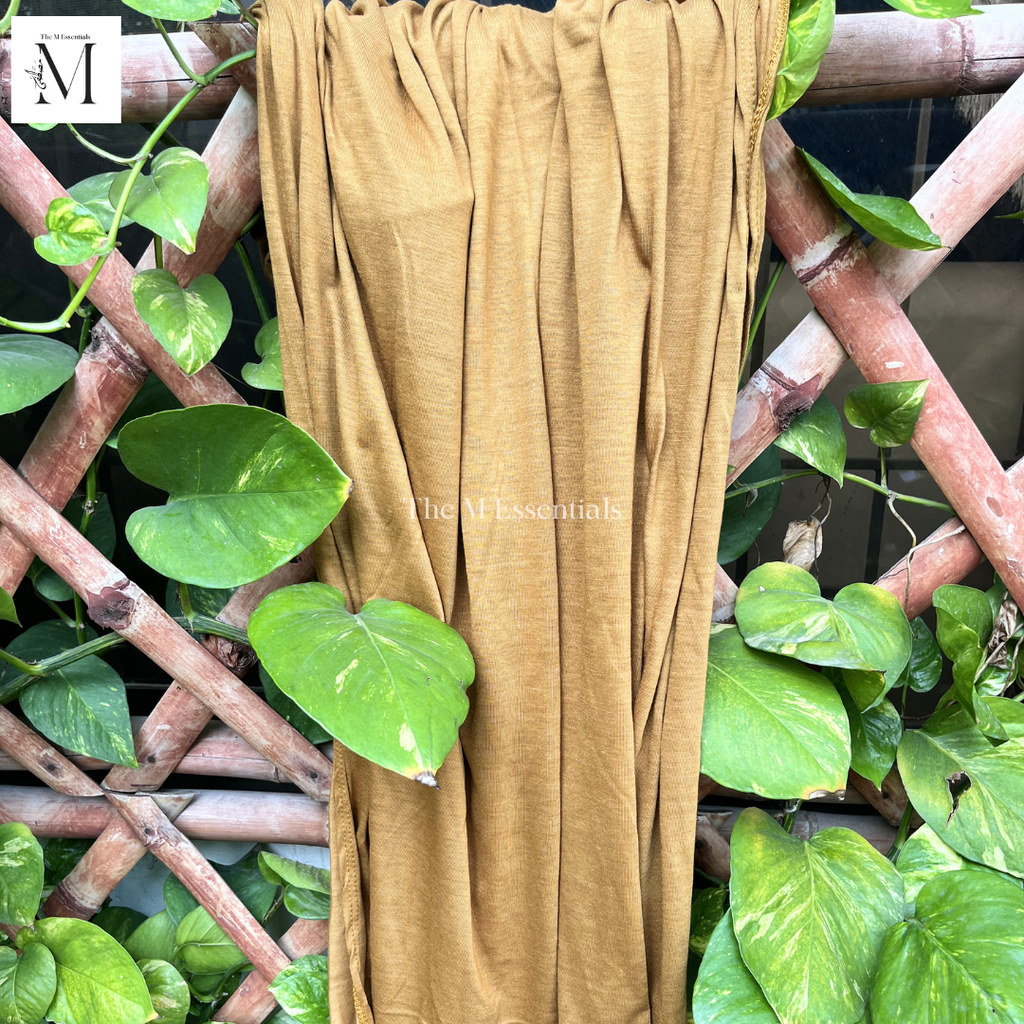 Plain Jersey Hijab - Coffee Brown by The M Essentials