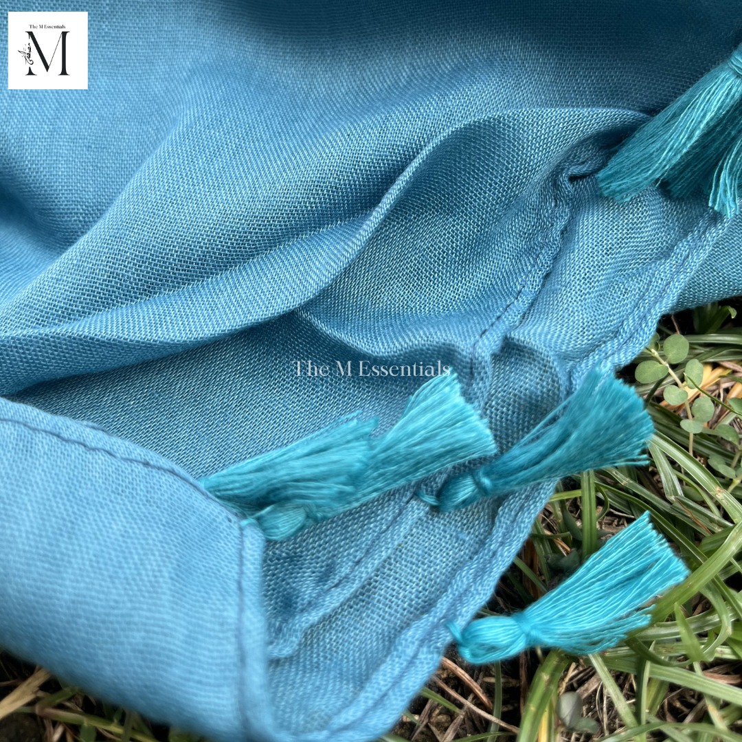 Plain Lawn Viscose Hijab - Cerulean by The M Essentials