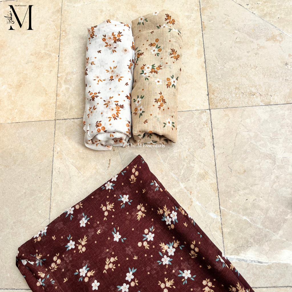 Malaysian printed cotton lawn hijab in Pakistan