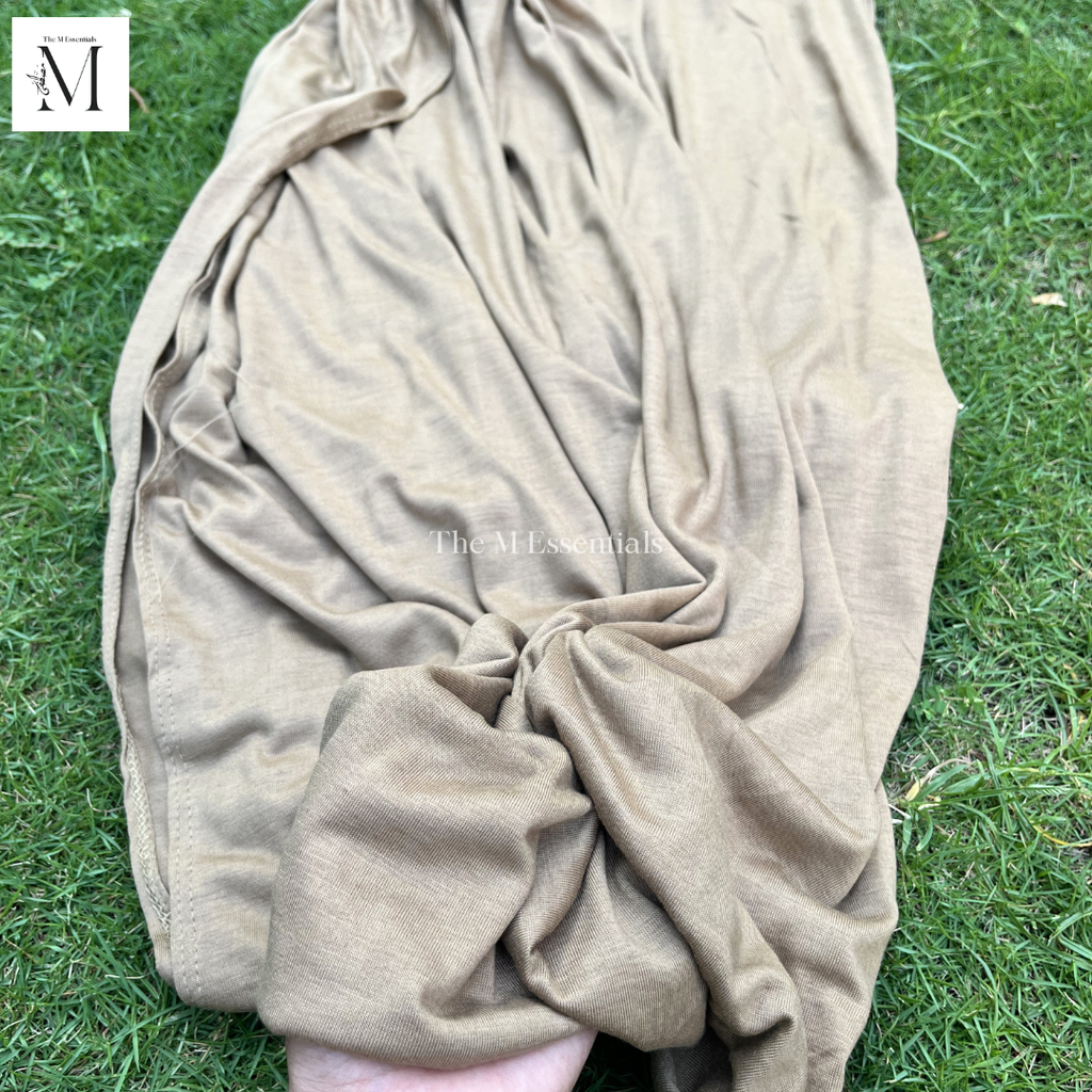 Plain Jersey Hijab - Light Brown by The M Essentials