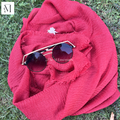 Crinkle Lawn (Crimps) Hijab - Red