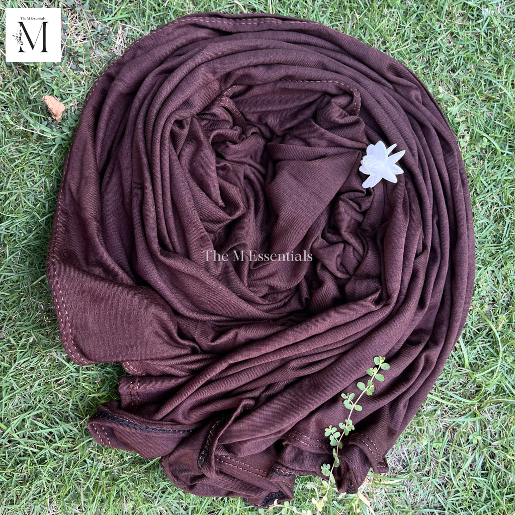 Plain Jersey Hijab - Dark Maroon by The M Essentials