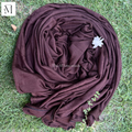 Plain Jersey Hijab - Dark Maroon by The M Essentials
