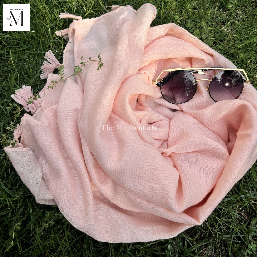 Plain Lawn Viscose Hijab. - Baby Pink by The M Essentials