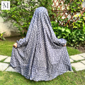 Gray Girls Prayer Dress | Kids Namaz Chaddar (5–8 Years)