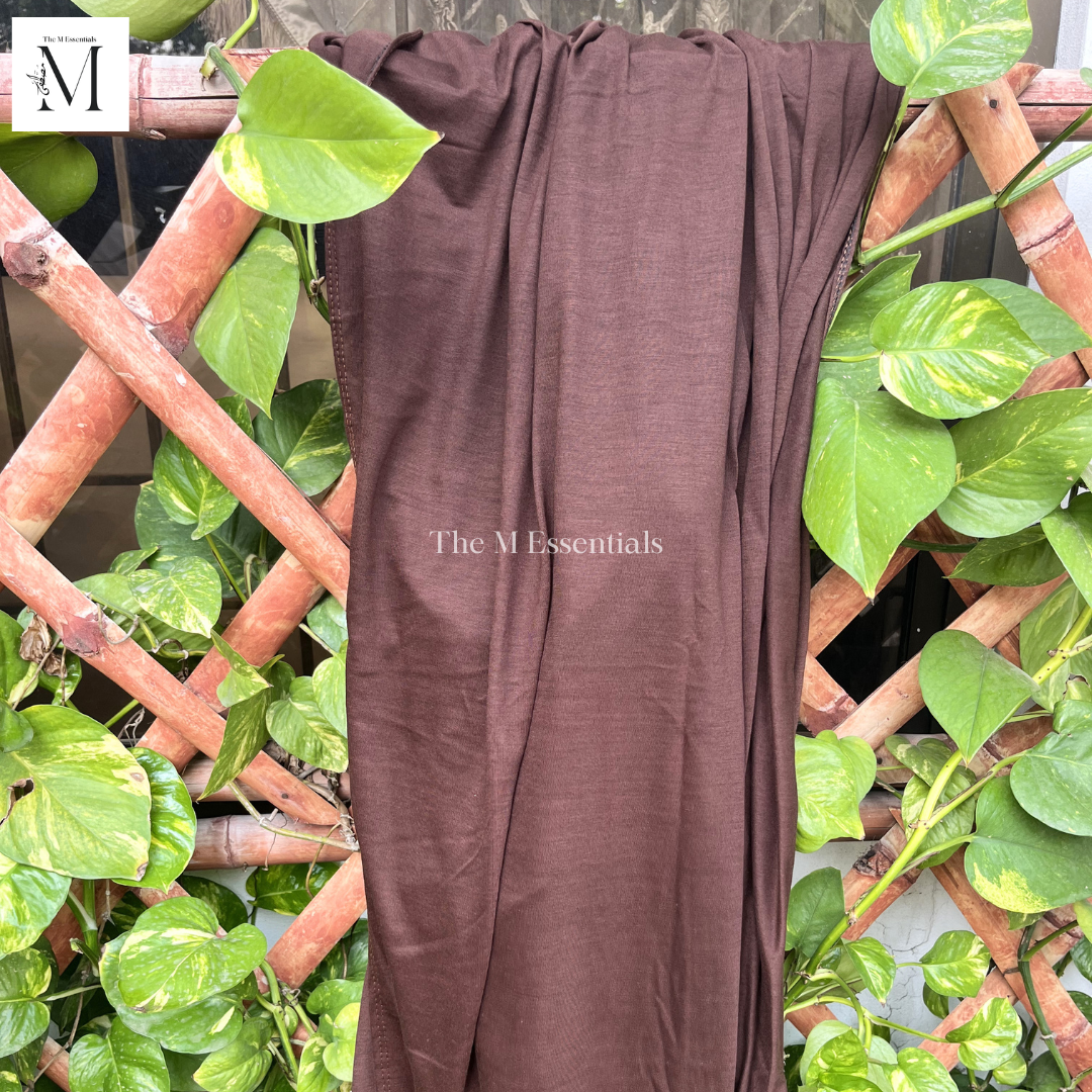 Plain Jersey Hijab - Dark Maroon by The M Essentials