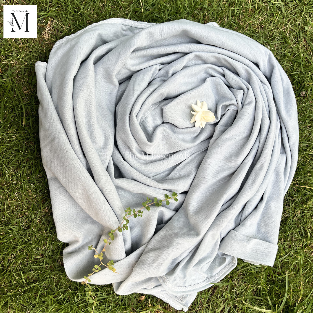 Plain Jersey Hijab - Light Gray by The M Essentials
