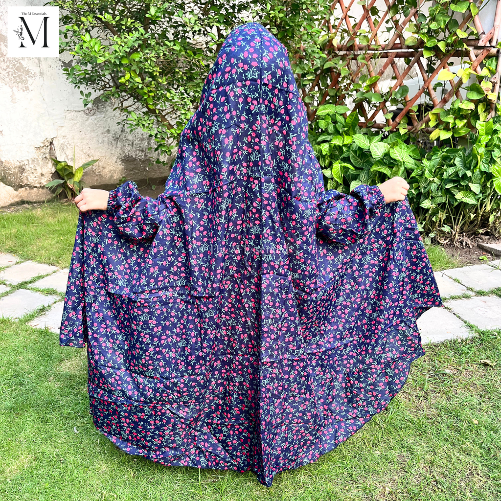 Purple Girls Prayer Dress | Kids Namaz Dress (5–8 Years)