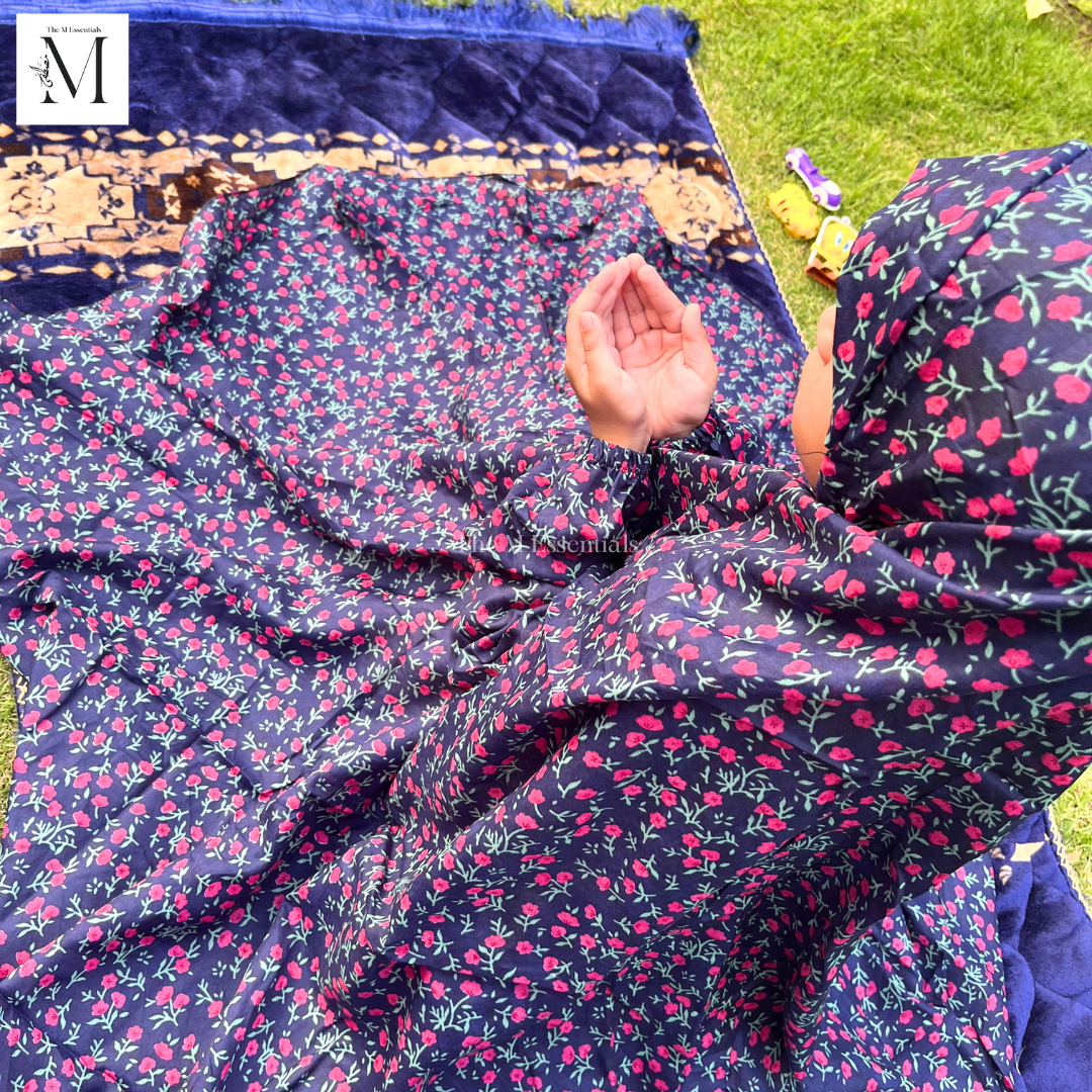 Purple Girls Prayer Dress | Kids Namaz Dress (5–8 Years)
