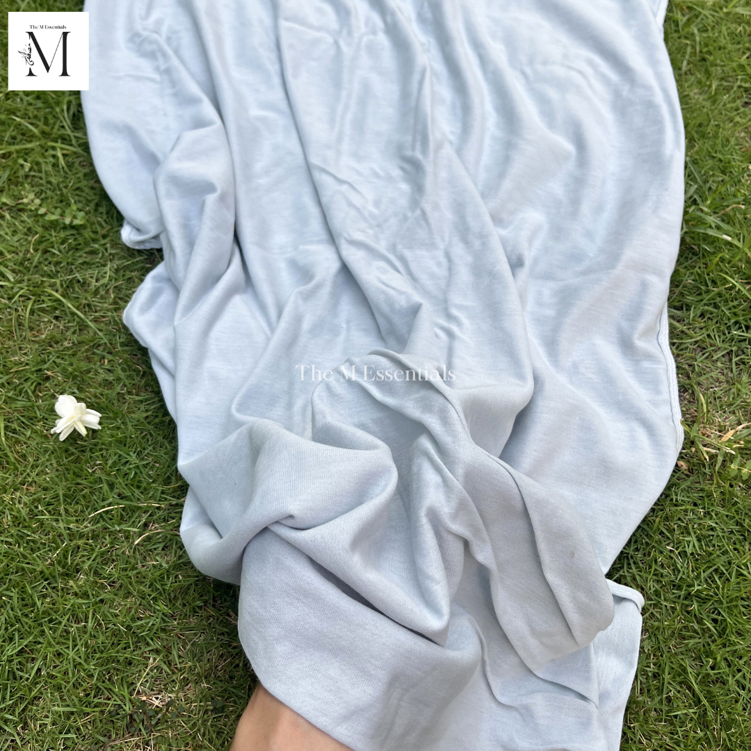 Plain Jersey Hijab - Light Gray by The M Essentials