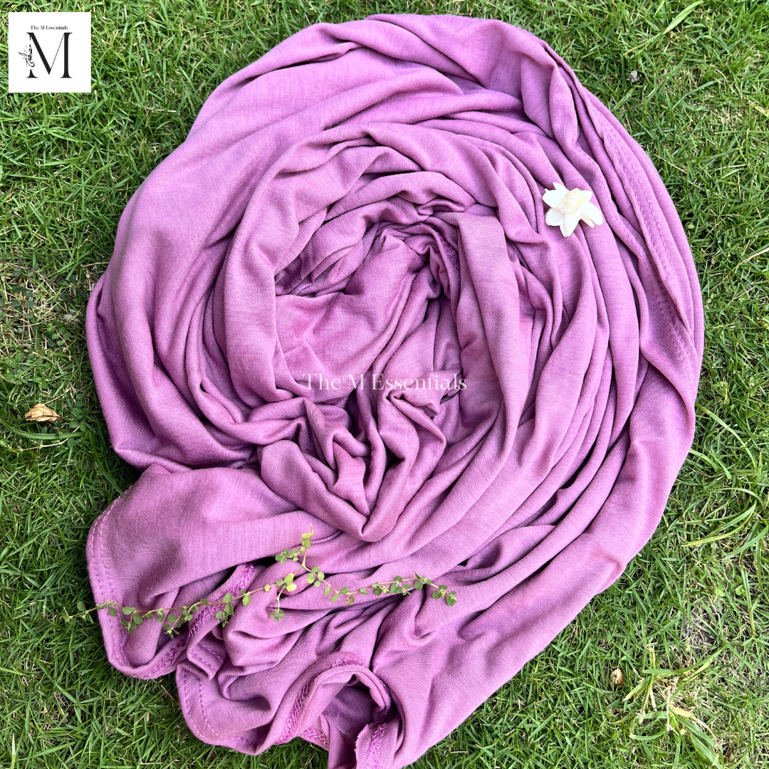 Plain Jersey Hijab - Dark Pink by The M Essentials