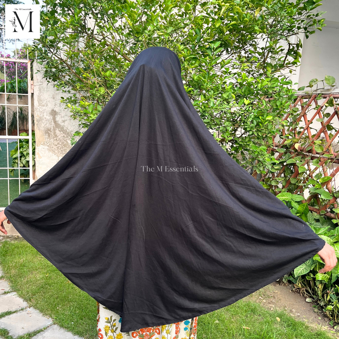 Black Cotton Jersey Makhna - Ihram