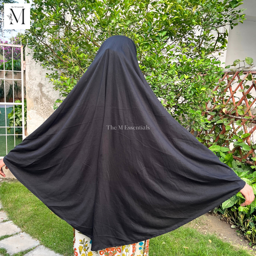 Black Cotton Jersey Makhna - Ihram