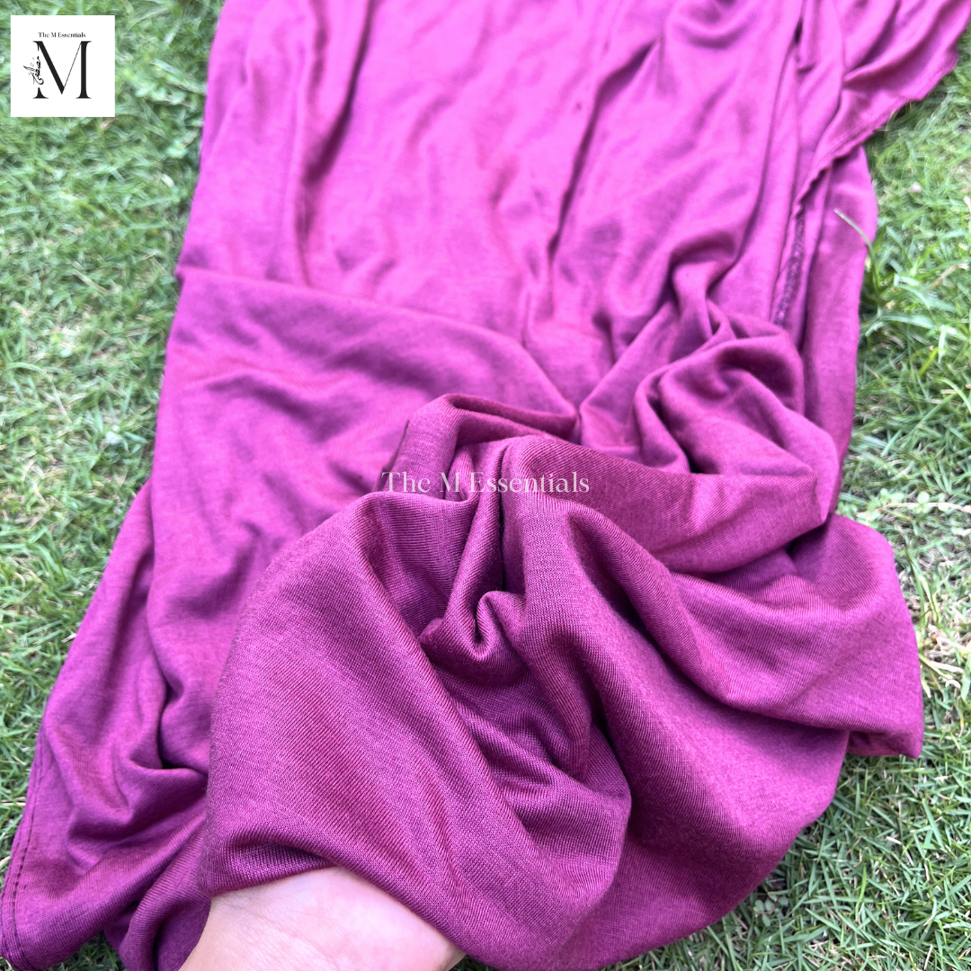 Plain Jersey Hijab - Hot Pink by The M Essentials