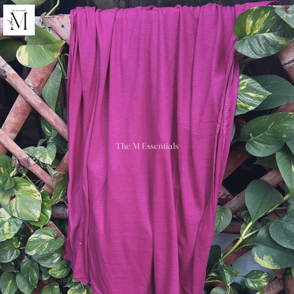 Plain Jersey Hijab - Hot Pink by The M Essentials