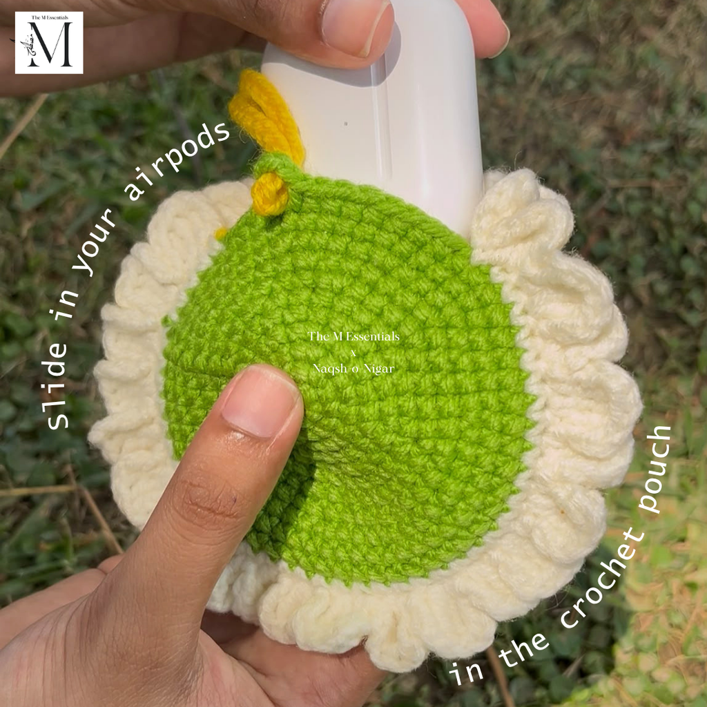 Cozy Pods – Handmade Crochet AirPods Pouch