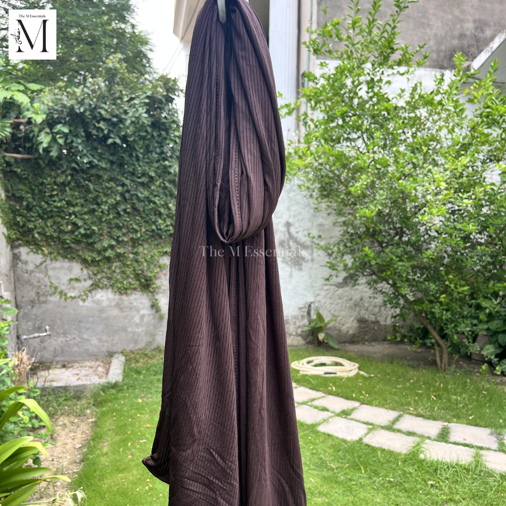 Ribbed Jersey - Dark Chocolate
