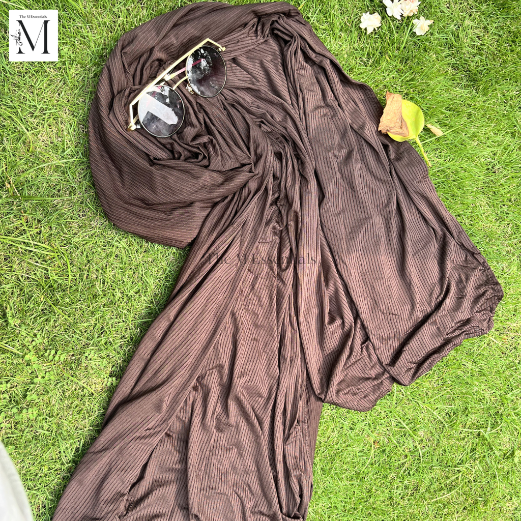 Ribbed Jersey - Dark Chocolate