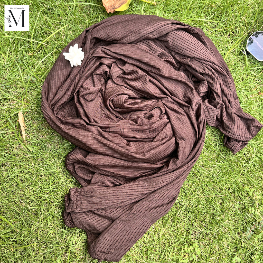 Ribbed Jersey - Dark Chocolate