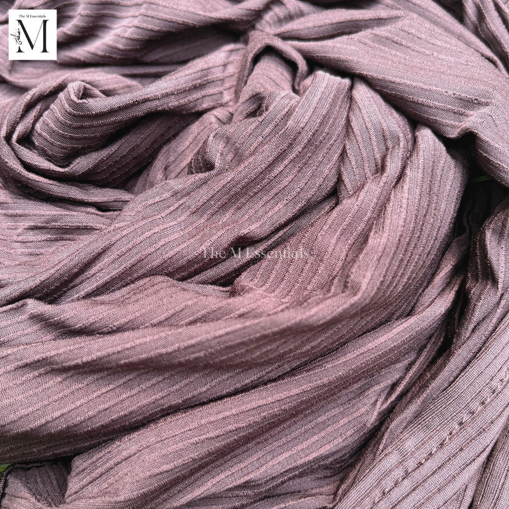 Ribbed Jersey - Dark Chocolate
