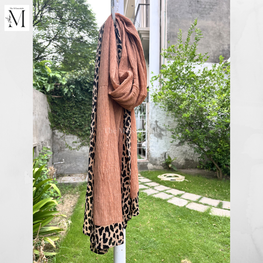 Chiffon Printed - Chocolate Brown