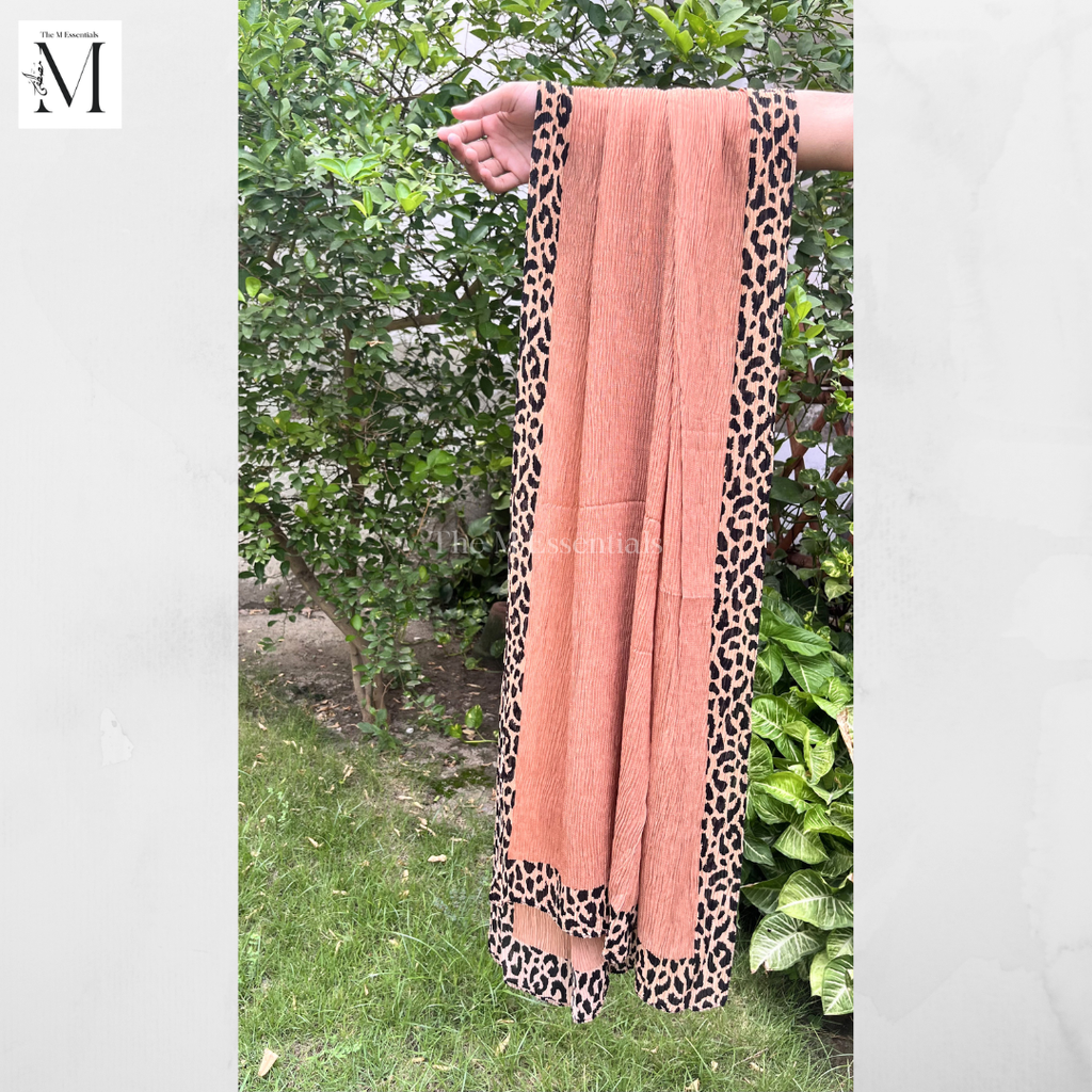 Chiffon Printed - Chocolate Brown