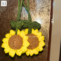Crochet Sunflower Charm - The M Essentials
