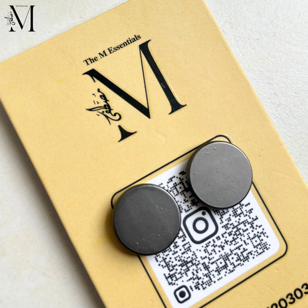 Dark Gray Hijab Magnets | No-Snag Magnetic Hijab Pins