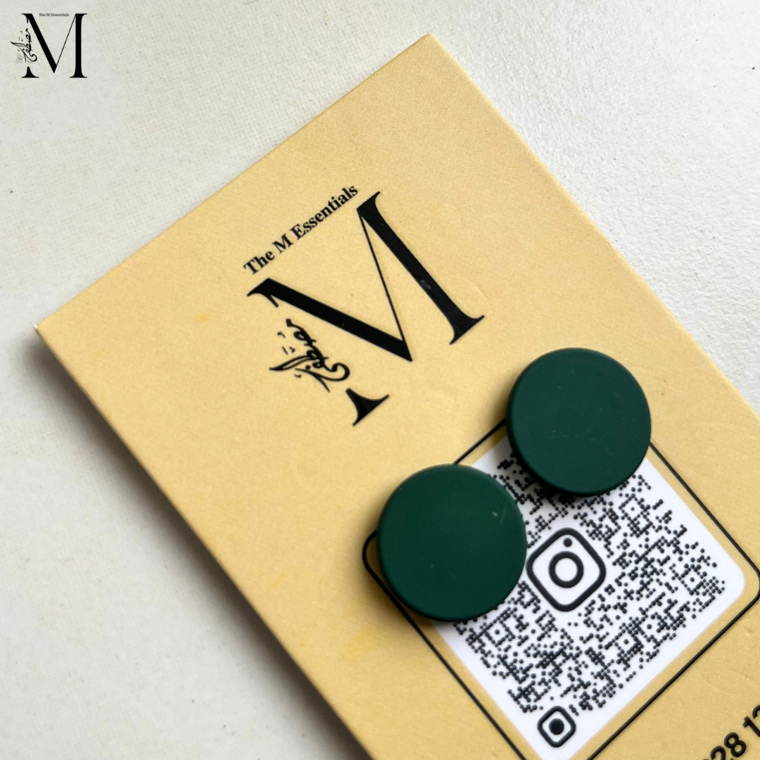 Dark Green Hijab Magnets | No-Snag Magnetic Hijab Pins