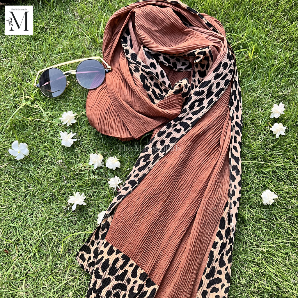 Chiffon Printed - Dark Brown
