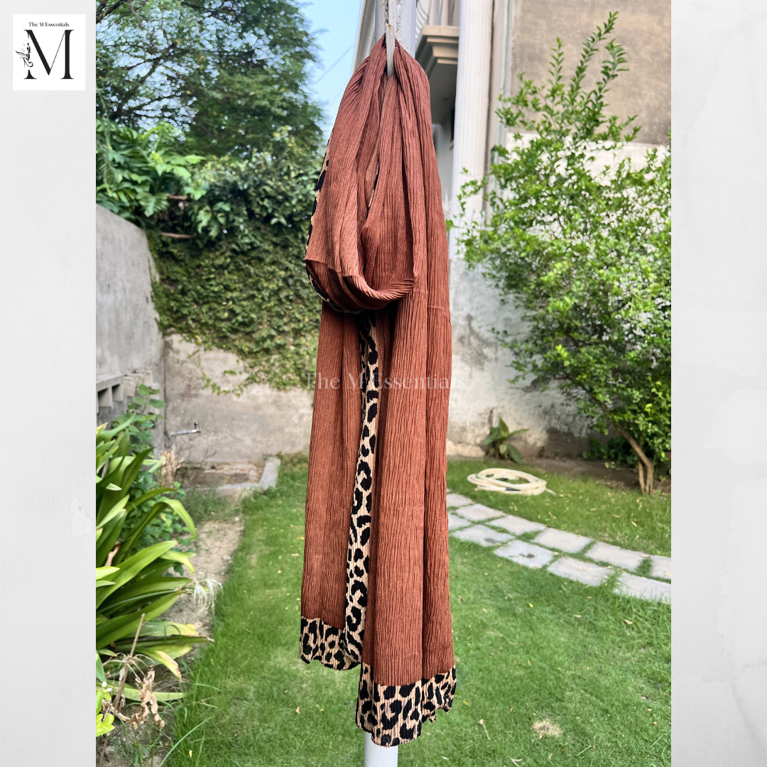 Chiffon Printed - Dark Brown