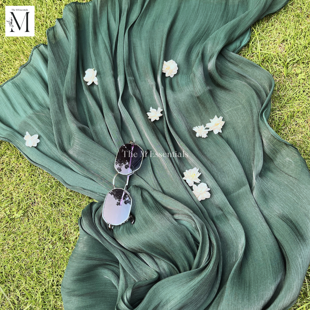 Arctic Green Sheen Silk Hijab