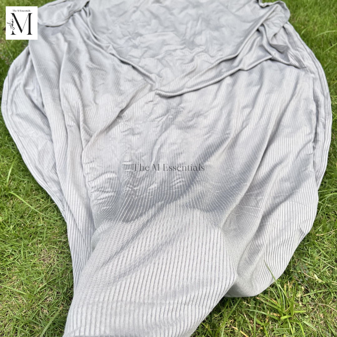 Ribbed Jersey - Light Gray
