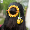 Crochet Sunflower Hair Clip - The M Essentials