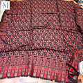 Black & Red Premium Kani Pashmina Shawl | Kashmiri Woven Winter Shawl